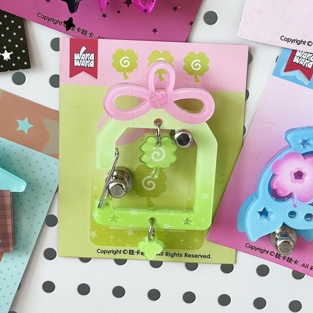 Cute Acrylic Charm Carabiner for Scrapbook Deco Ita Bag Decor Accessories Korean Style Keychain Kawaii Decorative Phone Strap