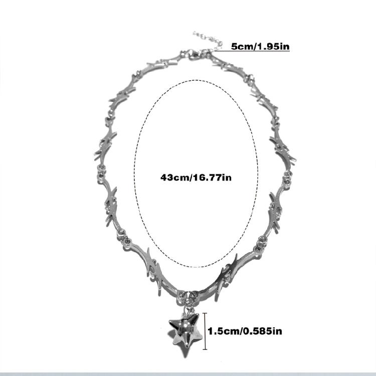 Punk Style Choker Chain Necklace Women Rock Jewelry Eboy Egirl Chain Necklace