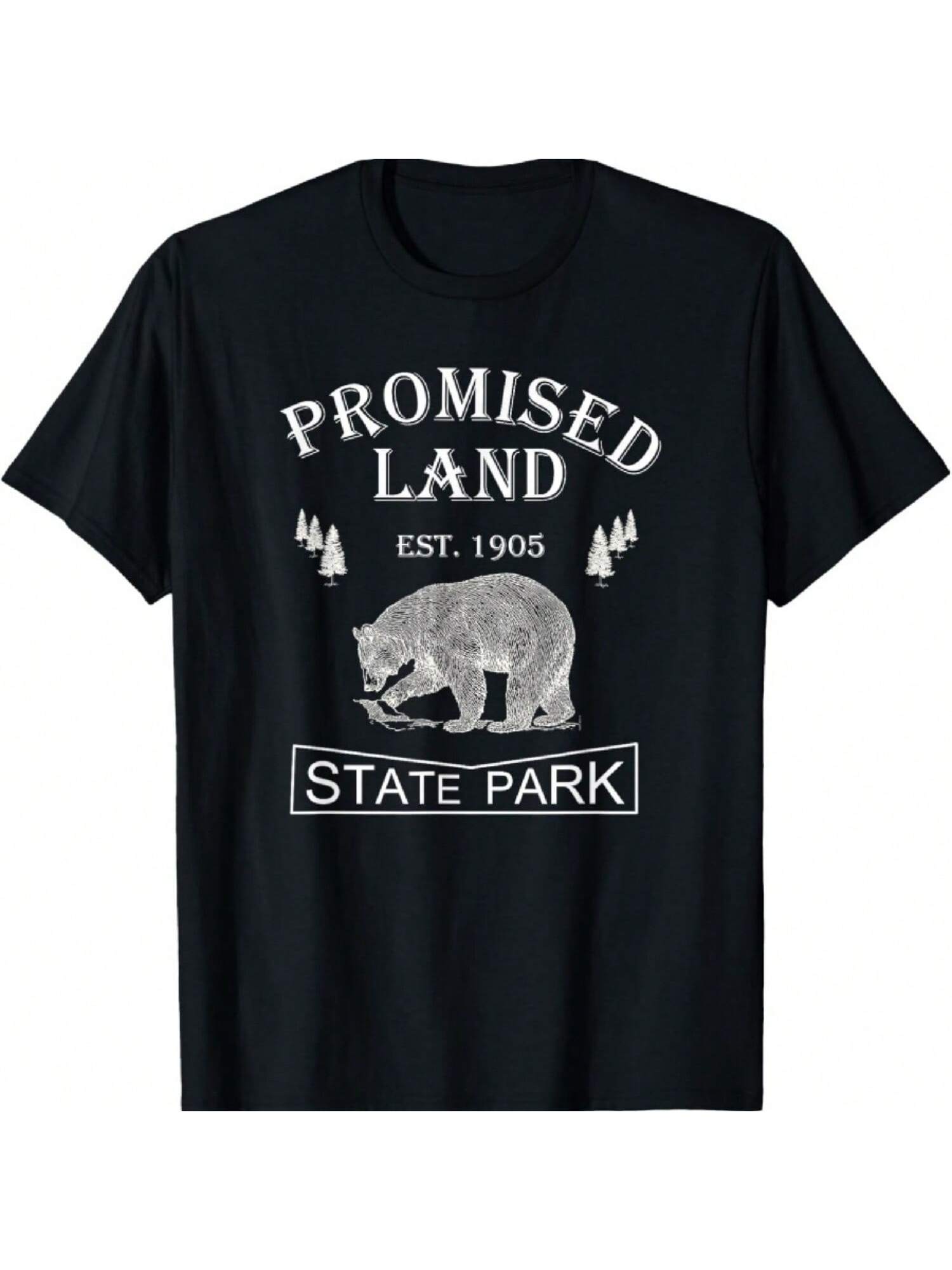 Bear Promised Land State Park Camping Wildlife Outdoors T-Shirt S разноцветный