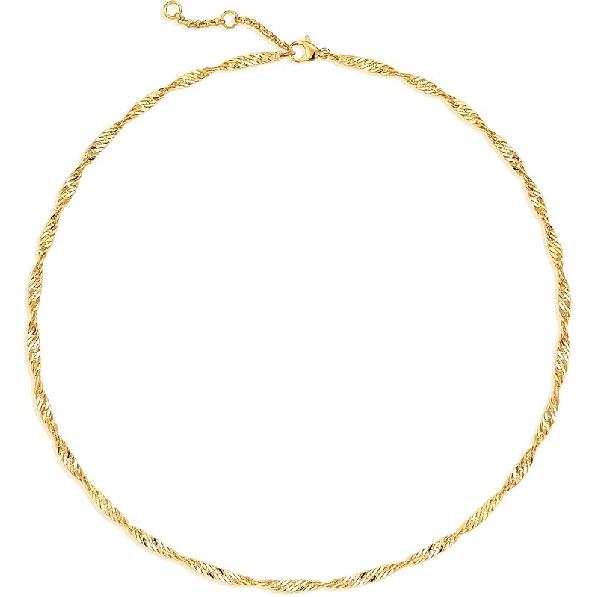 LOYATA 14K Gold Plated Choker Necklace Figaro Bohemia Sequin Coins Delicate Chain Necklace with CZ Evil Eye Hamsa Hand Necklace for Women Layer Chain