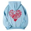 Women's Fleece Letter Print Drawstring Hoodie