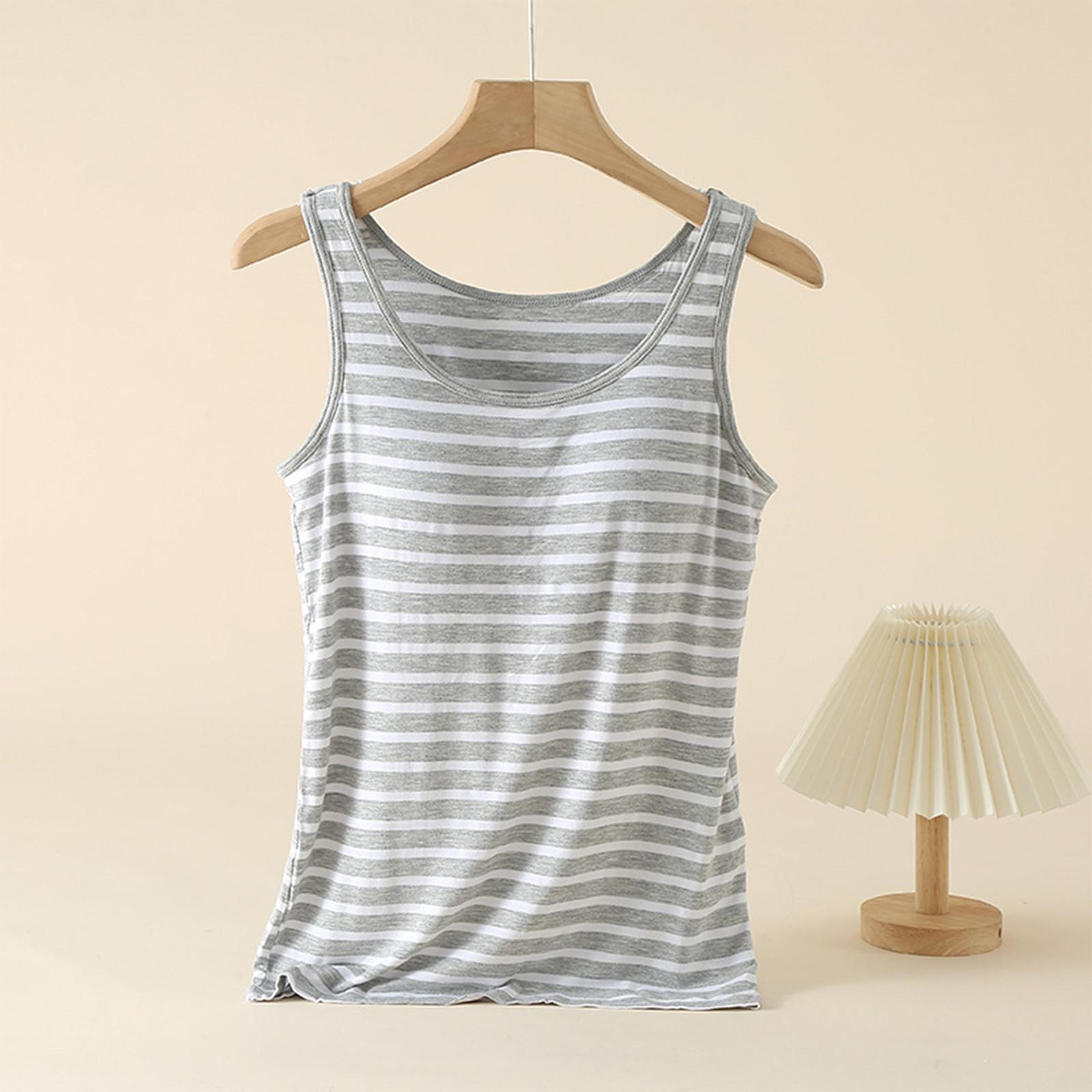 

Women s Summer Striped Loose Beach Vacation Casual Round Neck Vest Dress Elegant Shirt Short Sleeve XL
