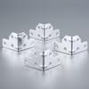 4Pcs Wrap Angle Flight Case Aviation Bag Protective Corner Brace Wooden Box Corner Protector Edge Covers Metal Corner Brackets