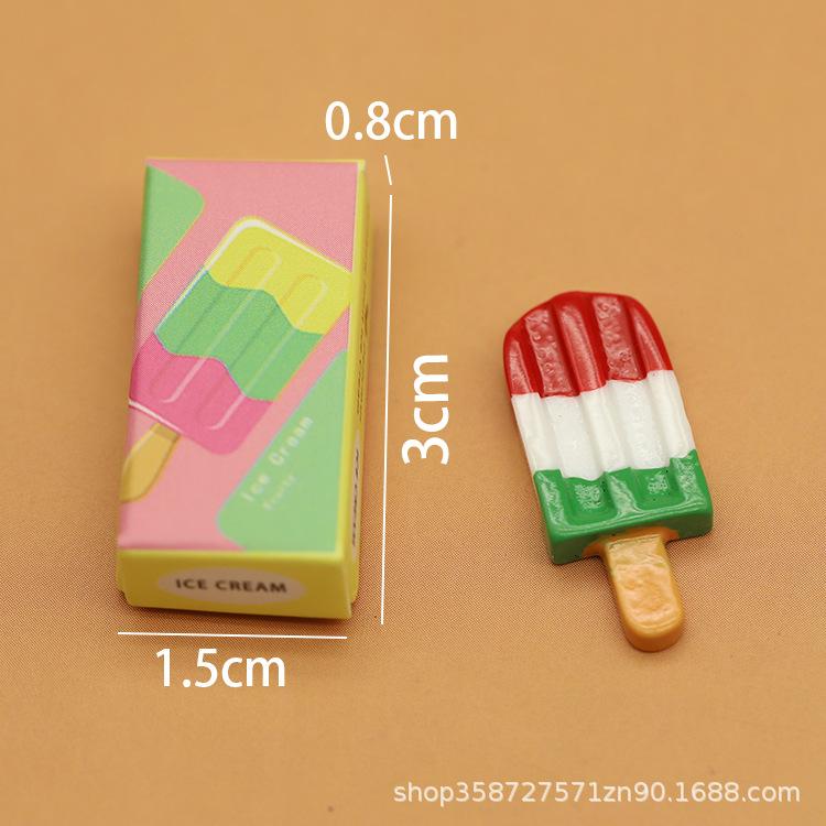 

Симуляція Міні Предмети Морозиво Ескімо Модель Лялькового Будиночка Прикраси Іграшки для Ігрового Будиночка Мініатюрні Закуски для Супермаркету
