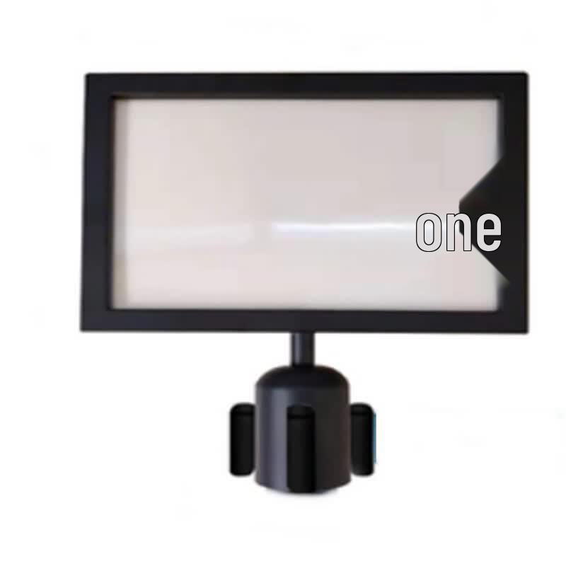 Black Stainless Steel A4 Horizontal Sign Holder