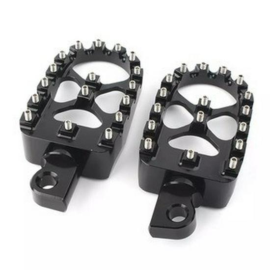 

Модифицированный мотоцикл Harley 883, CNC противоскользящие вращающиеся подножки с увеличенной опорой для ног чёрный