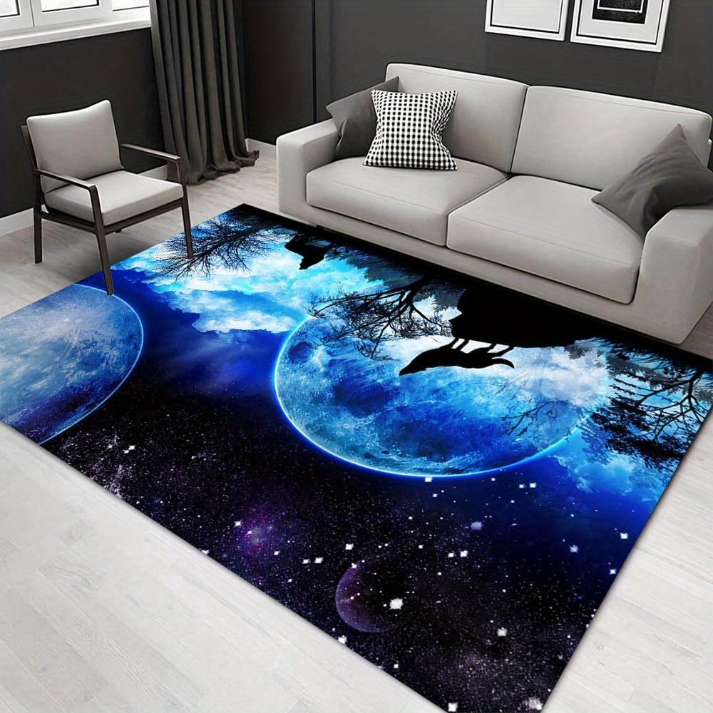 

1pc 1731945400Pattern Carpet, Area Rug For Living Room Bedroom Room Bed Chair Laundry Entryway Corridor Yard Non-slip Outdoor Camping Rug Fl 60cm by 90cm