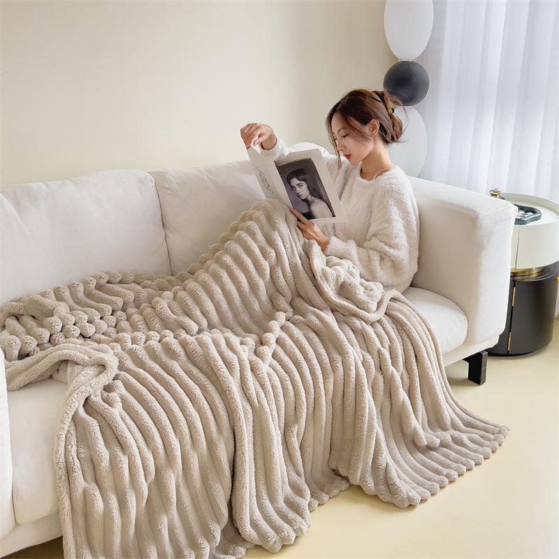 Blankets Bed Sheets Single Person Coral Fleece Air Conditioning Nap Covers Sofas Nap Times