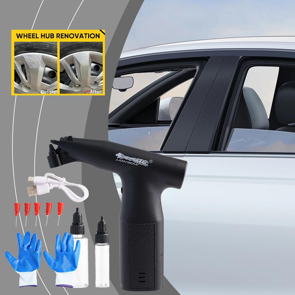 Professional Electric Spray Gun Pen Air Pump Kit Rechargeable For Car Paint Interior Wheel Hub Liquid Spray Gun