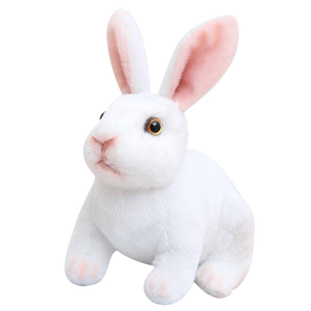 Kids Birthday Kawaii Simulation Long Ears Rabbit Animal Stuffed Doll Toys Rabbit Plush Toy Lifelike