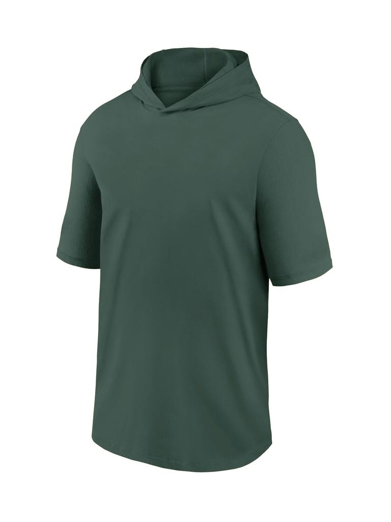 European size quick-drying hooded T-shirt outdoor leisure sports loose short-sleeved t-shirt