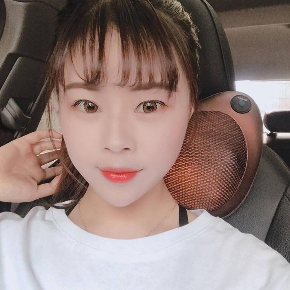 8 Head Massager Car Massage Pillow Kneading Neck Massage Pillow Cervical Massage Device Office