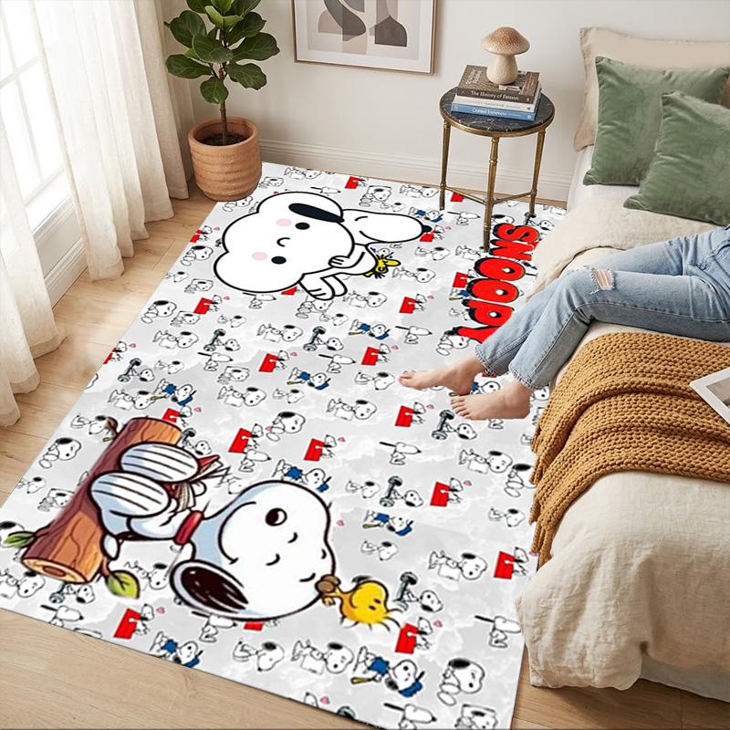 Snoopy Party Living Room Nonslip Area Rug Soft Carpet For Bedroom Game Playroom Sofa Office Home Decor Doormat Christmas Gift C9291553