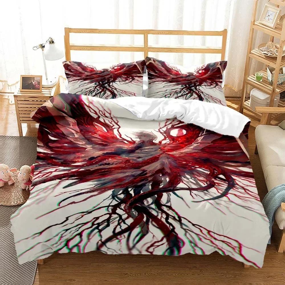 Tokyo Ghoul Bedding Set For Bedroom Soft Modern Bedspreads Comefortable Kids Duvet Cover Quilt Cover And Pillowcase
