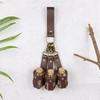 Medieval Alchemy PU Leather Holder Belt - Artificial Potion Bottle Accessory for Renaissance Faires And Cosplay Belt Accessory
