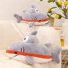 Stuffed Plush Animal Toys Anime Shark Captain Cute Dolls Educational Baby Toys Simulated Shark Children Gift