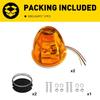 2x LED Amber Watermelon Lights Side Marker Truck Trailer Turn Signal Light 12V