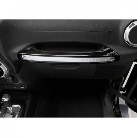 Dash Co-pilot Handle Cover Trim Decor Bezels For Jeep Wrangler JK JKU 2011-17