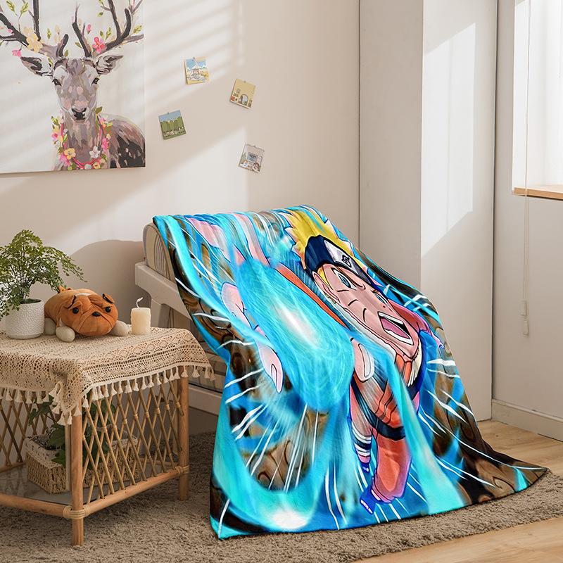 Animation Hokage Serie Flanelldecke 3D-Druck Sofadecke Verdickte Decke