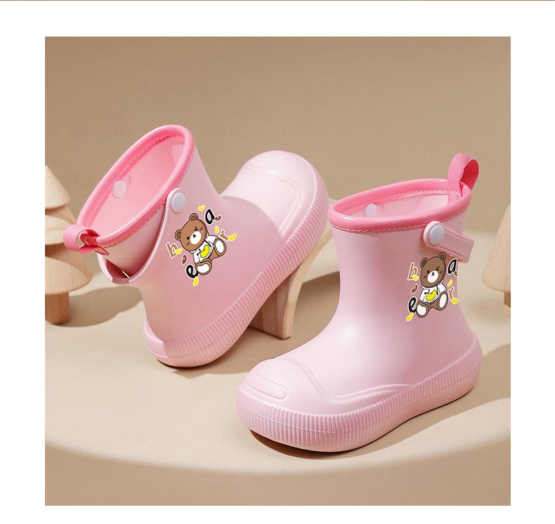 2026 EVA Children's Lightweight Non-Slip Rain Boots for Boys and Girls - Available In Baby, Toddler, and Medium To Large Sizes.