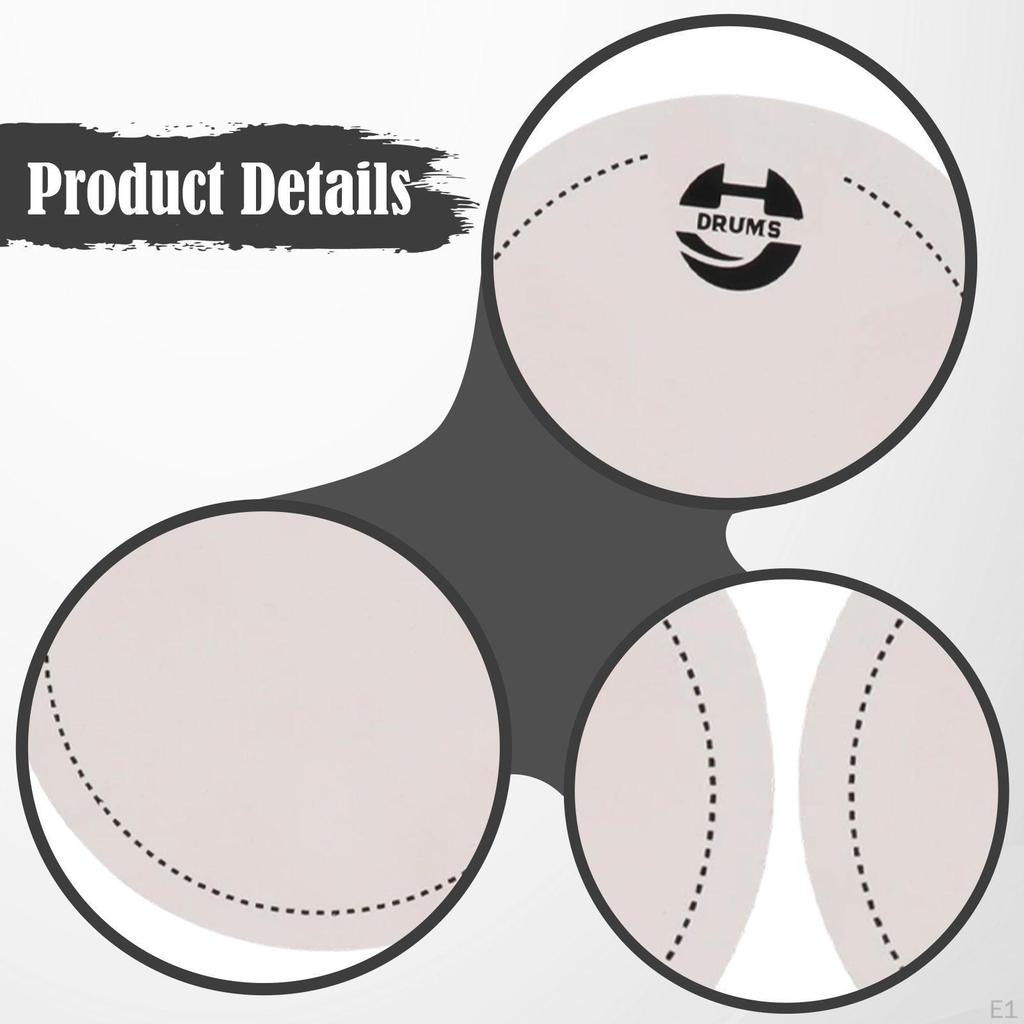 2 x Drum Single Pedal Self Sticky Professional Dia 2.6inch Accessories for Bass Heads Drumhead