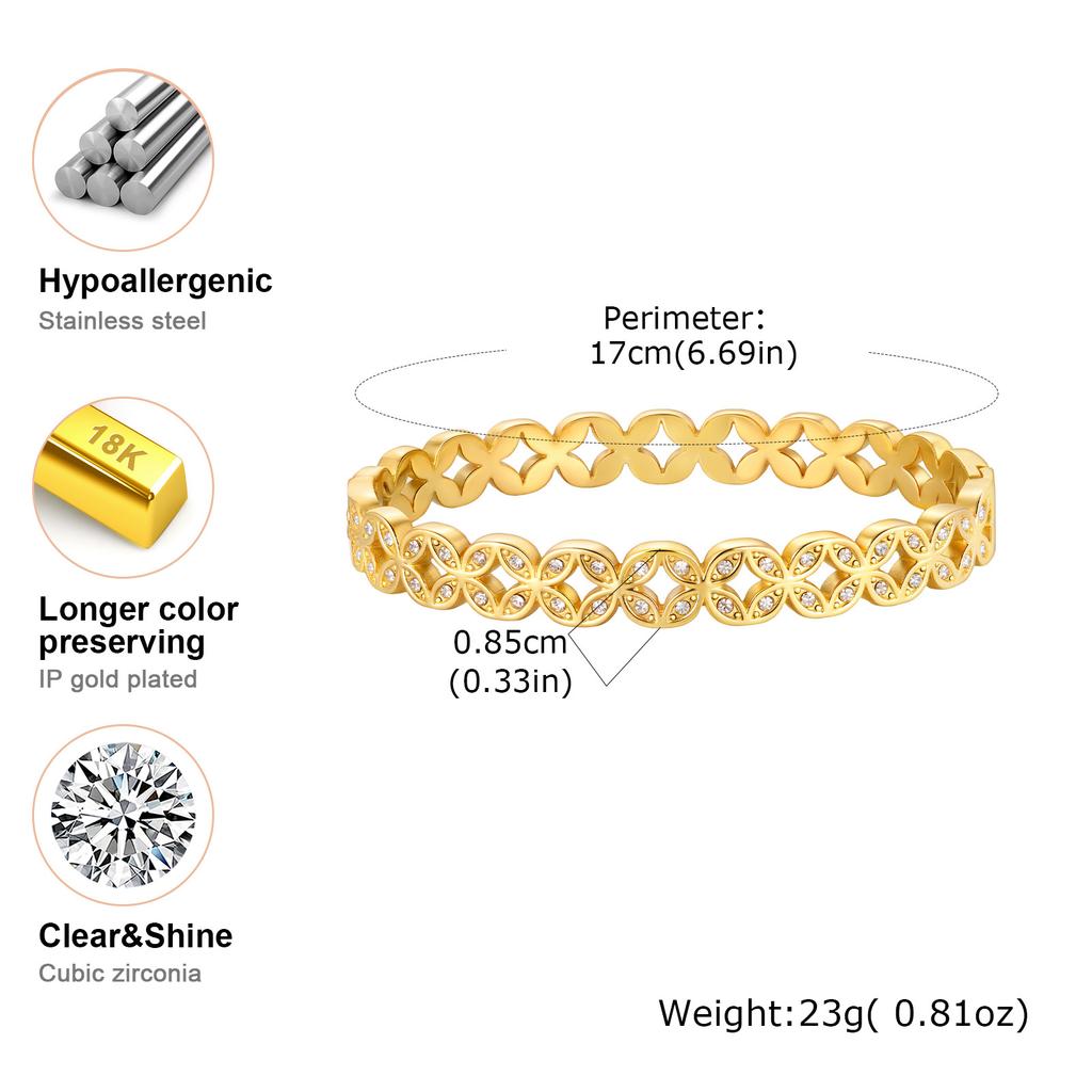 Vnox Stainless Steel Chain Bracelet For Women Girls Layered Charm Heart Statement Hand Jewelry Christmas Gifts