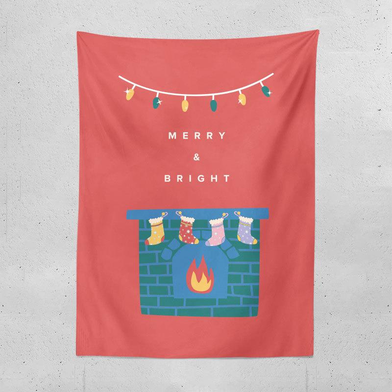 Cross-border Christmas Tree Tapestry Amazon Christmas Party Creative Background Cloth