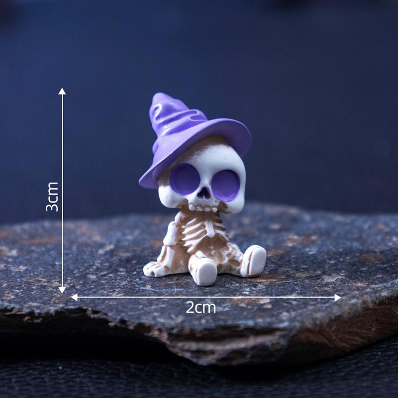 

Halloween Candy Pumpkin Skull Figurines, Cute DIY Decorations And Accessories, Miniature Landscape Ornaments A