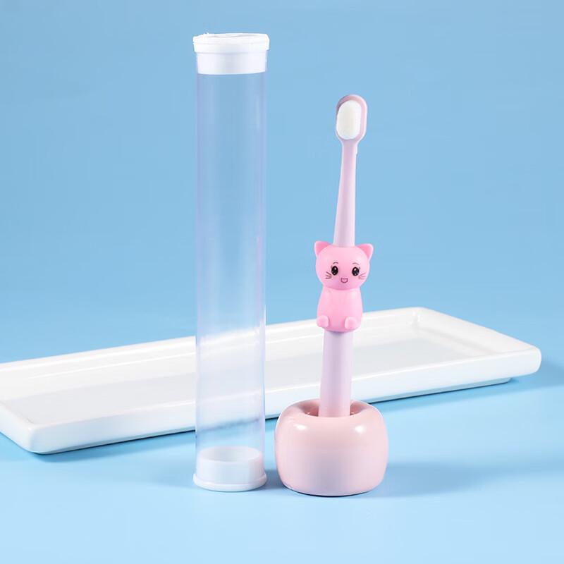 SaJie Kids Ultra-Soft Toothbrush (3-12 Yrs) - Cat Design