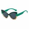 Cat Eye Oversized Sunglasses for Women Ins Personality with UV Protection Sun Glasses Pink Green Party Casual Eyewear