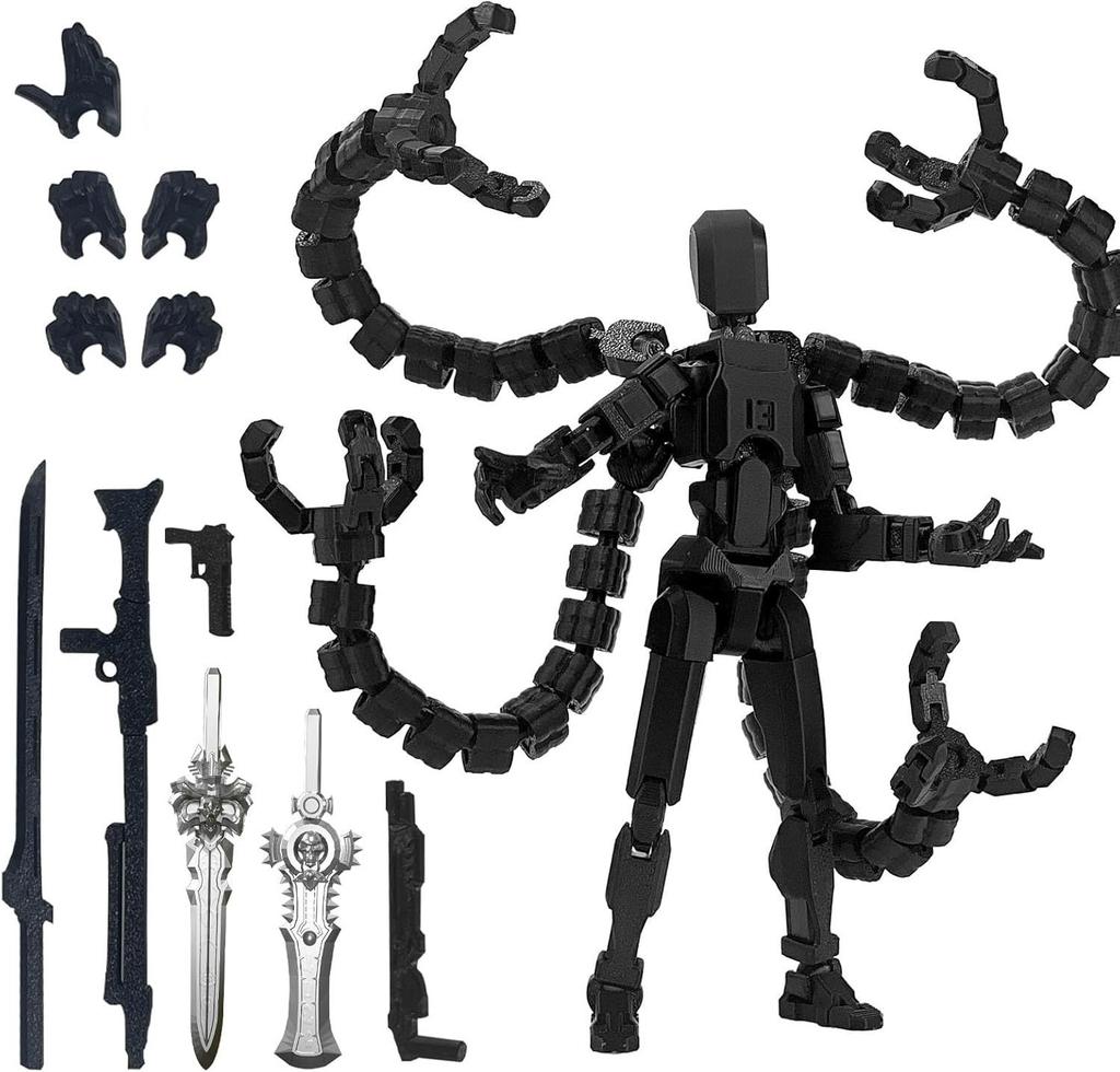 3D Printed 13 Multi-Jointed Movable Robot Action Figure Toy Desktop Assembly Gift