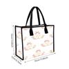 Cute Swan Print Tote Bag Fashion Casual Large Capacity Shoulder Handbag for Daily Shopping Travel