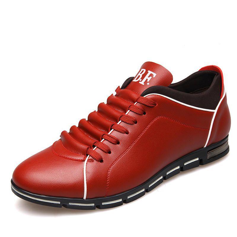 Stylish Casual Fashion Big Size Shoes For Versatile Breathable Leather Leisure Men Sneakers