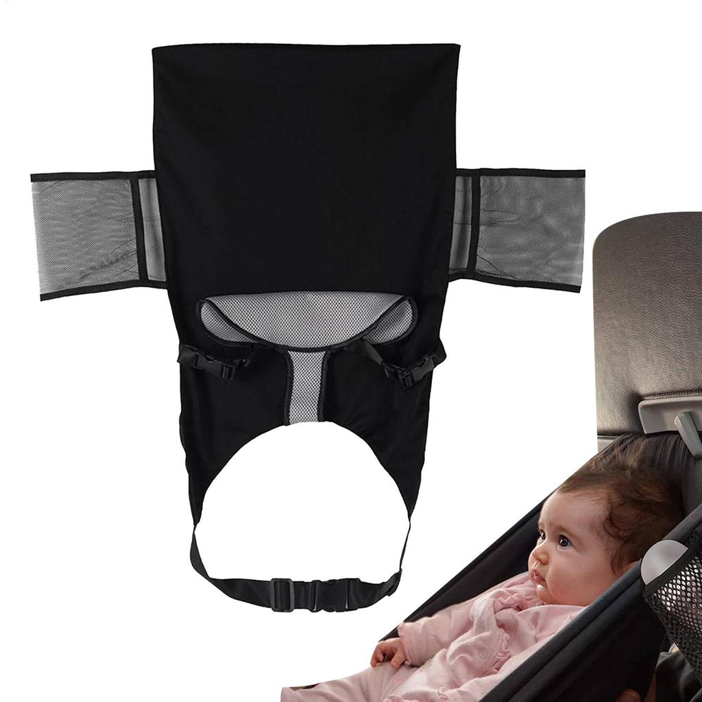 Kids Travel Airplane Bed Portable Plane Seat Foot Rest Extender Breathable Comfort Hammock Must Have for Car Sleep Crib Toddler