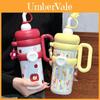 Big Capacity Insulated Travel Mug For Students With Handle And Straw