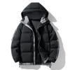 M-8XL Große Größen Gestreifter Baumwollmantel Herrenabteilung Winter Locker Verdickte Baumwollkleidung Kapuzen Studenten Baumwolljacke Jacke Herren