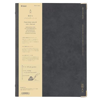 Craid Freak Binder Notebook, A5, 2mm Grid, 8-Hole, Charcoal, 8417-01