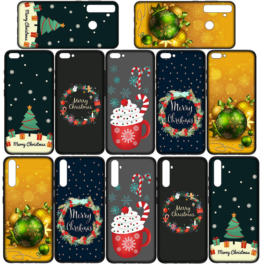 Phone Case for Samsung Galaxy S25 S24 S23 iPhone 16 15 Xiaomi Redmi Note 14 13 12 16E 11 Pro Max OPPO Moto Huawei Deer Snow Merry Christmas Tree Cover