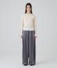 DANGLEDROP Dgdp Balloon Fit Curved Line Track Pants_Charcoal Gray