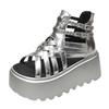 Fashion 2025 Designers Women Summer Sandals Open Toe 8CM Platform Wedge Sneakers Women Casual Shoes Beach Sandálias Das Mulheres