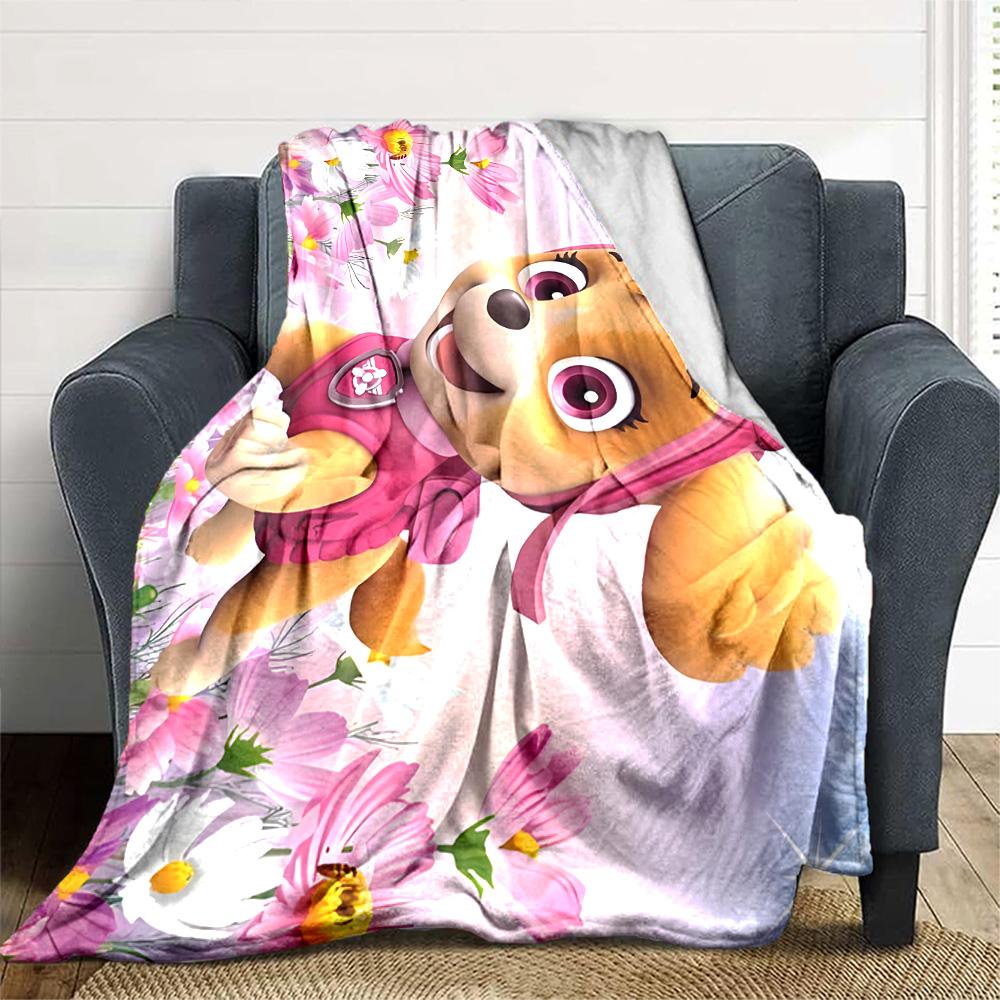 1pc Paw Paw23 Blanket, Gift, for Men and Women, Soft Blanket, Good for Sofa Bed Couch Travel, Lightweight Flannel Blanket