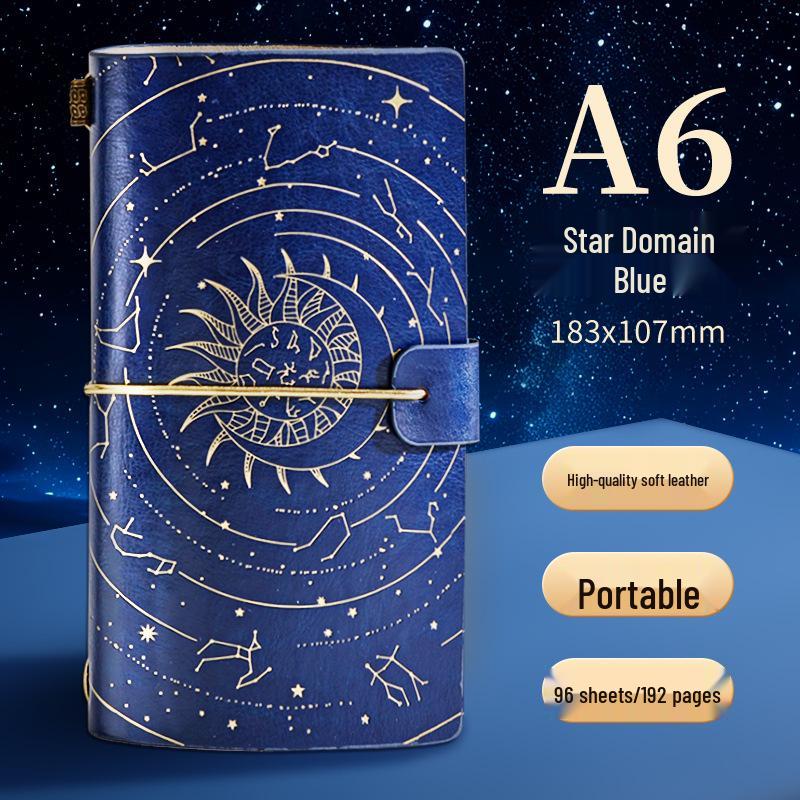 A6 Retro Stamped High-Value Diary and Small Notebook