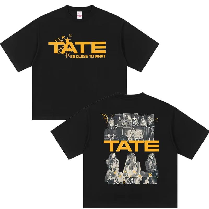

Singer Tate McRae So Close To What Album 2026 Tshirts Unisex Women Clothing Aesthetic Retro Tshirt pure Cotton Tshirt Streetwear S