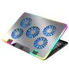 F36 Gaming Laptop Cooling Pad W/ 5 Fan Dual USB LED Screen Laptop Notebook Cooler Stand for 11-17.3'' 7 Angle Adjustable Bracket