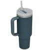 Steel Vacuum Insulated Tumbler Double Wall Vacuum Travel Water Bottle 40oz Insulated Tumbler with Straw Lid and Handle