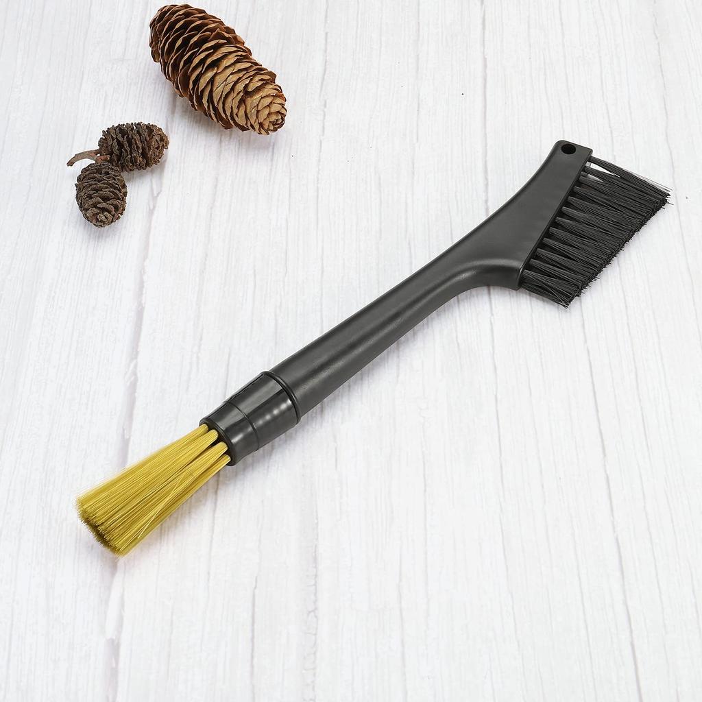 PATIKIL Coffee Espresso Brush, Double Head Coffee Grinder Brush Cleaner, Coffee Cleaning Tool, Yellow