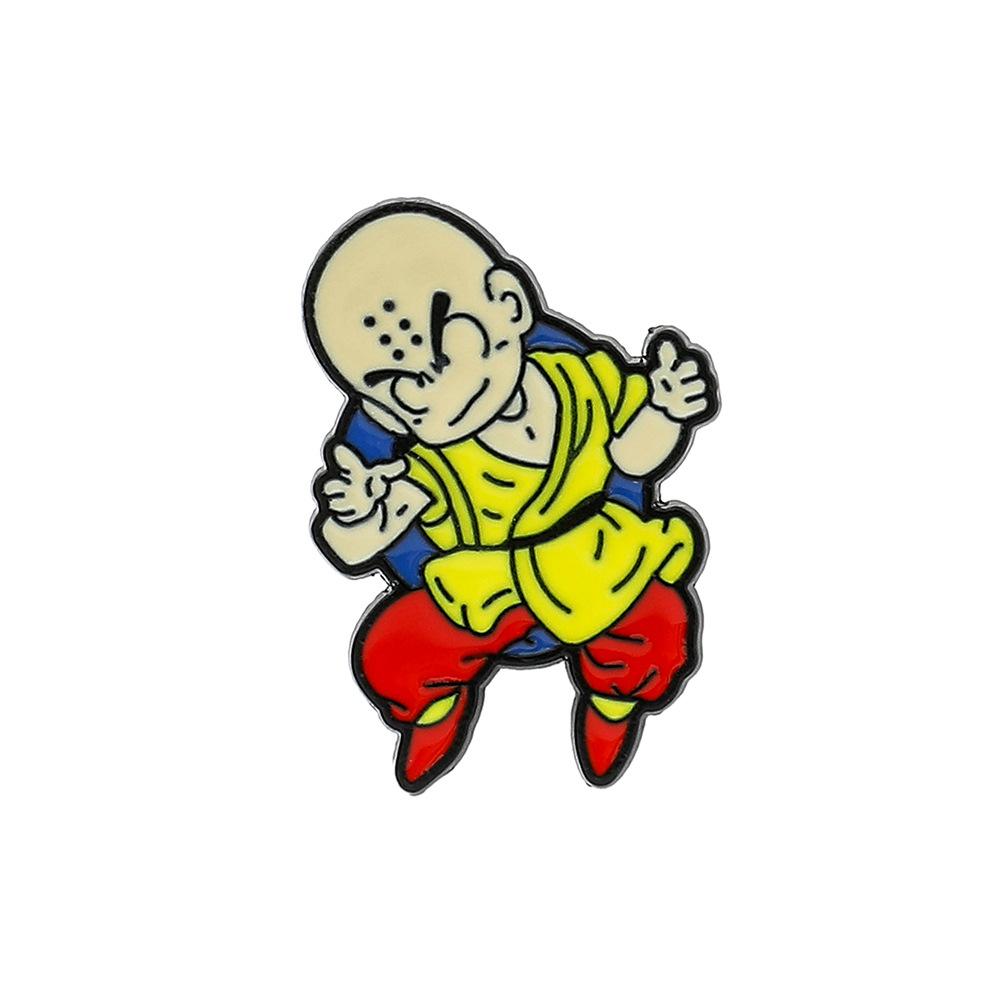Dragon Ball Peripheral Japanese Cartoon Metal Brooch Pin Hat Clothing Alloy Paint Badge