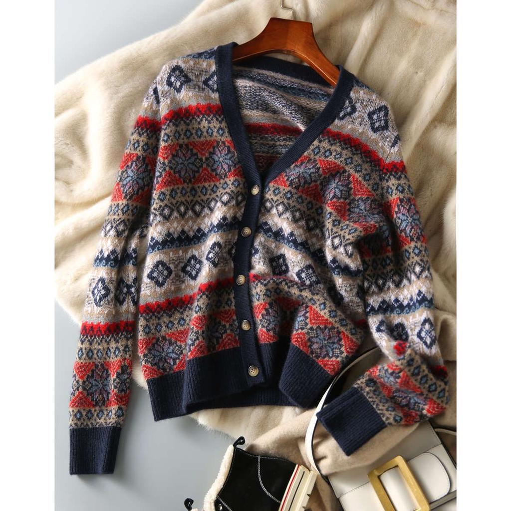 Loose Coat Women's New Autumn Winter Fashionable Casual Knitted Cardigan Ladylike Temperament Sweater Small Outer Wear