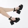 Breathable Sweat-absorbing Nightclub Soft Hair Straps Casual Thick-soled Thick-heeled Ultra-soft-soled Sandals
