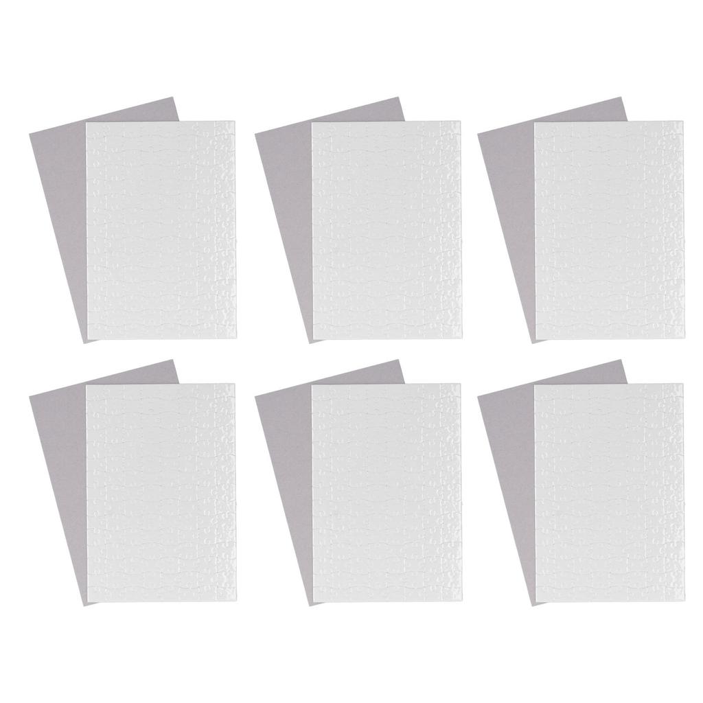 10 Sets Blank Jigsaw Puzzle Sublimation Heat Transfer A4 20cmx29cm 120pcs Kit for DIY
